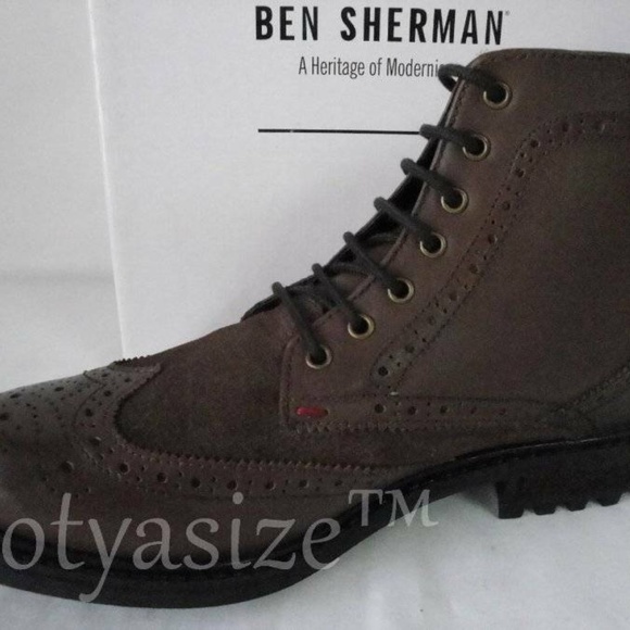 BEN SHERMAN SANFORD CASUAL WINGTIP BOOT‎ SZ 10.5 main image 4